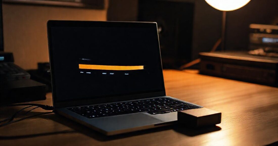 A large video upload in progress on an editing desk
